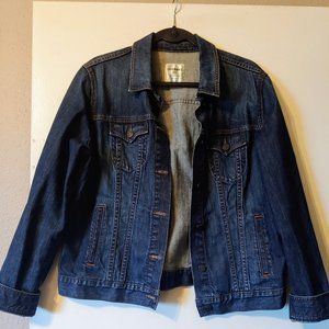 Women's Size XL Dark Denim Jean Jacket